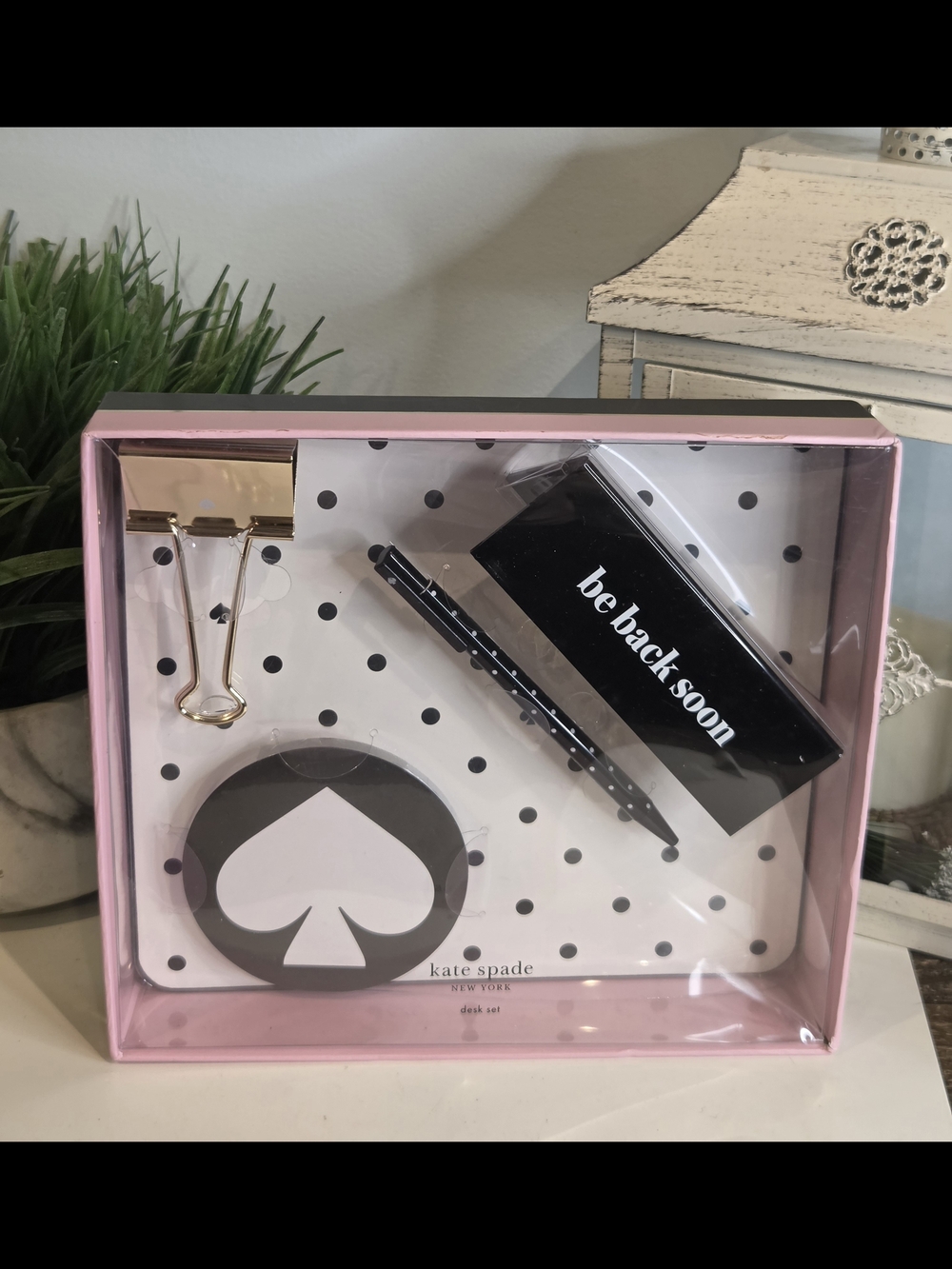 Kate Spade Polka Dot Desk Set